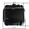 Radiateur Mitsubishi D1450 – D1550 | MT1401 – MT1601