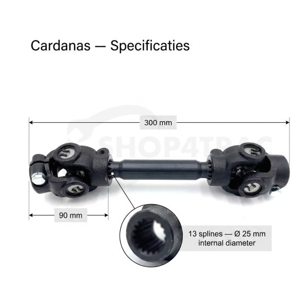 Complete propeller shaft Iseki TU120-TU247 Landhope | 3025 Sial – between engine and gearbox