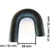Radiateurslang Yanmar YM1301-2420 | F14 – F16D | YM142 – YM276 | Bypass