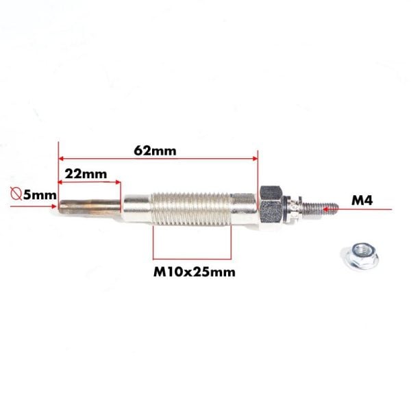 Glow plug | Glow coil Iseki TX | Mitsubishi D | MT | Satoh | Shop4Trac