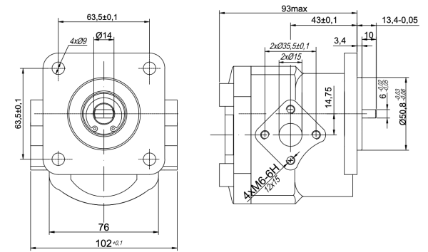Hydrauliekpomp Iseki TX | TU | Bolens