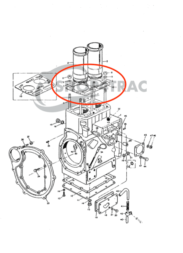 Head gasket Yanmar YM1600 | YM1700 | 2TR16 | 2TR17