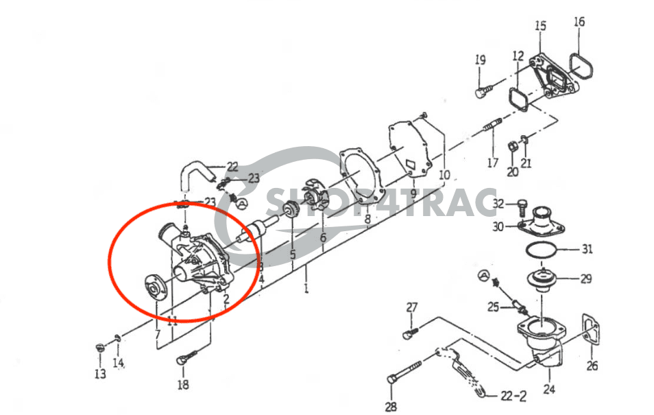 Pompe à eau Iseki TK | MT | TU | TTG | SFH | SG | SGR | SXG | Sial | GEAS | TH | Shop4Trac Pompe à eau Iseki TK | MT | TU | TTG | SFH | SG | SGR | SXG | Sial | GEAS | TH | Shop4Trac