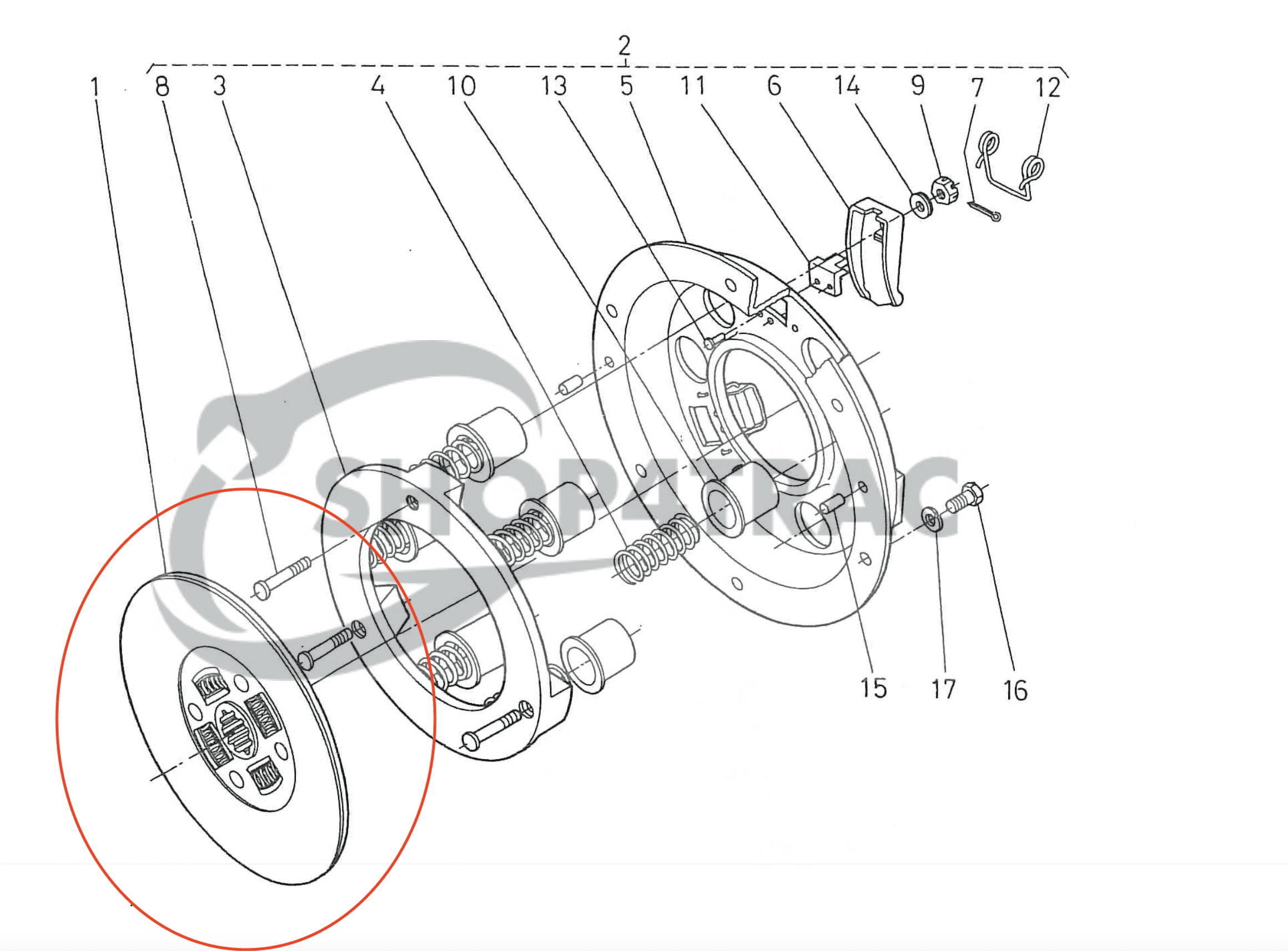 Disque d'embrayage Kubota Aste | B1200 - B7001 | Zen-Nô ZB | Shop4Trac Disque d'embrayage Kubota Aste | B1200 - B7001 | Zen-Nô ZB | Shop4Trac