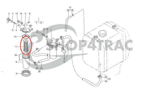 Filterkit Kubota B6001 – B7001 | B7100 – B6100 | Zen-noh ZB6001 – ZB7001