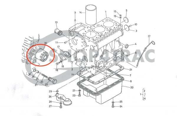 Filterkit Kubota B6001 – B7001 | B7100 – B6100 | Zen-noh ZB6001 – ZB7001