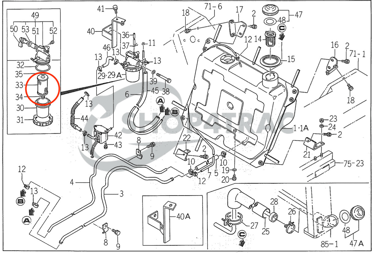 Filter Kit Iseki TA Landleader | TA207 - TA530 | Shop4Trac Filter Kit Iseki TA Landleader | TA207 - TA530 | Shop4Trac