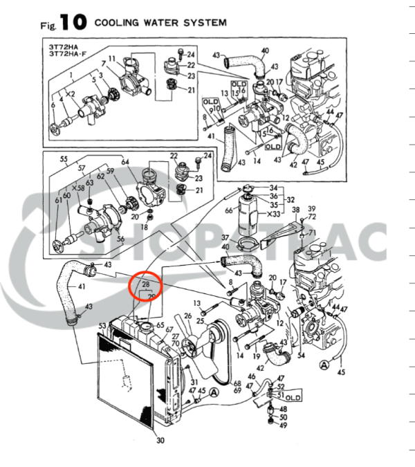 Radiateur Yanmar YM1301  – YM1510