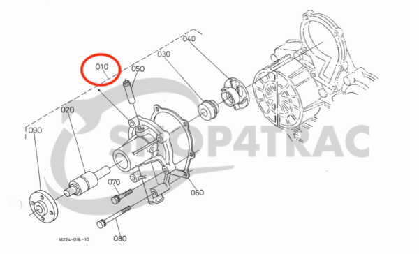 Water pump Kubota D905-1105 | V1305-1505 | -05 engines