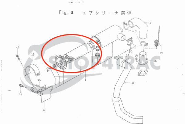 Luchtfilter Iseki TU180 – TU245F | Iseki TU318 – TU324 | 3025 – 3030