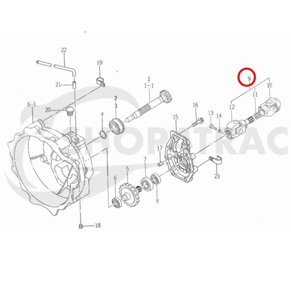 Cardan shaft complete Iseki TU Landhope | Shop4Trac