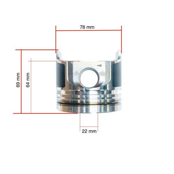 Piston Kubota Engine D1105 | V1505 | A-19 | A-195 | B2400 | B2410 | B2620