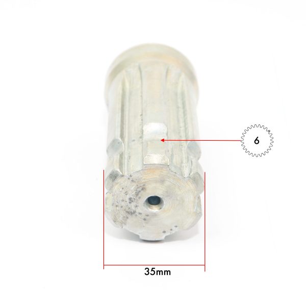 PTO-Zapfwellenadapter | Adapter 1 1/8 Zoll (6 Zähne) auf 1 3/8 Zoll (6 Zähne)