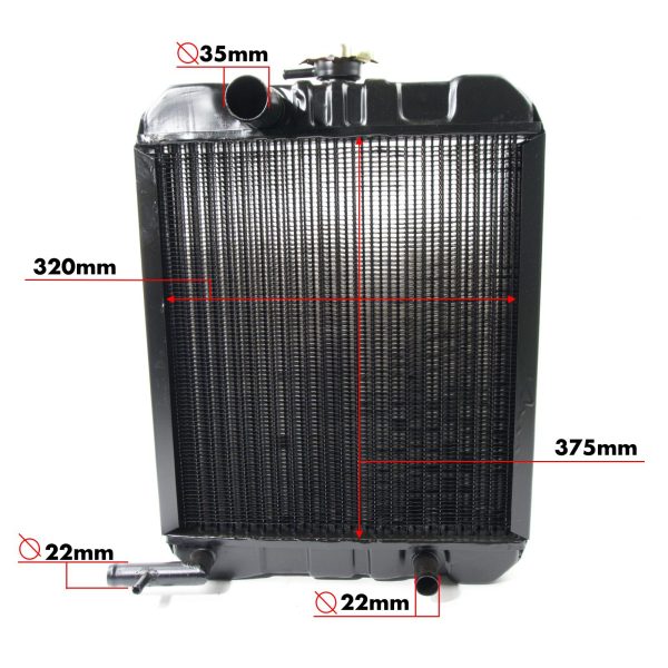 Radiator Iseki TL1900 – TL2700 | TL1901 – TL2701 | TE4270 | incl. cooling water hoses