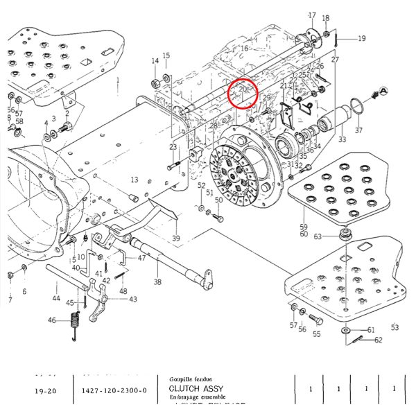 Drukgroep Iseki TX1210 – TX2160 | Bolens G152 – G174