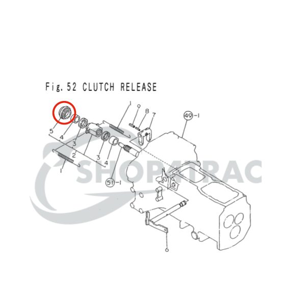 Druklager Yanmar F5 – F7 | F14 – F265 – FX175 – FX435 | YM177 – YM336 | YM1500 – YM1720 |