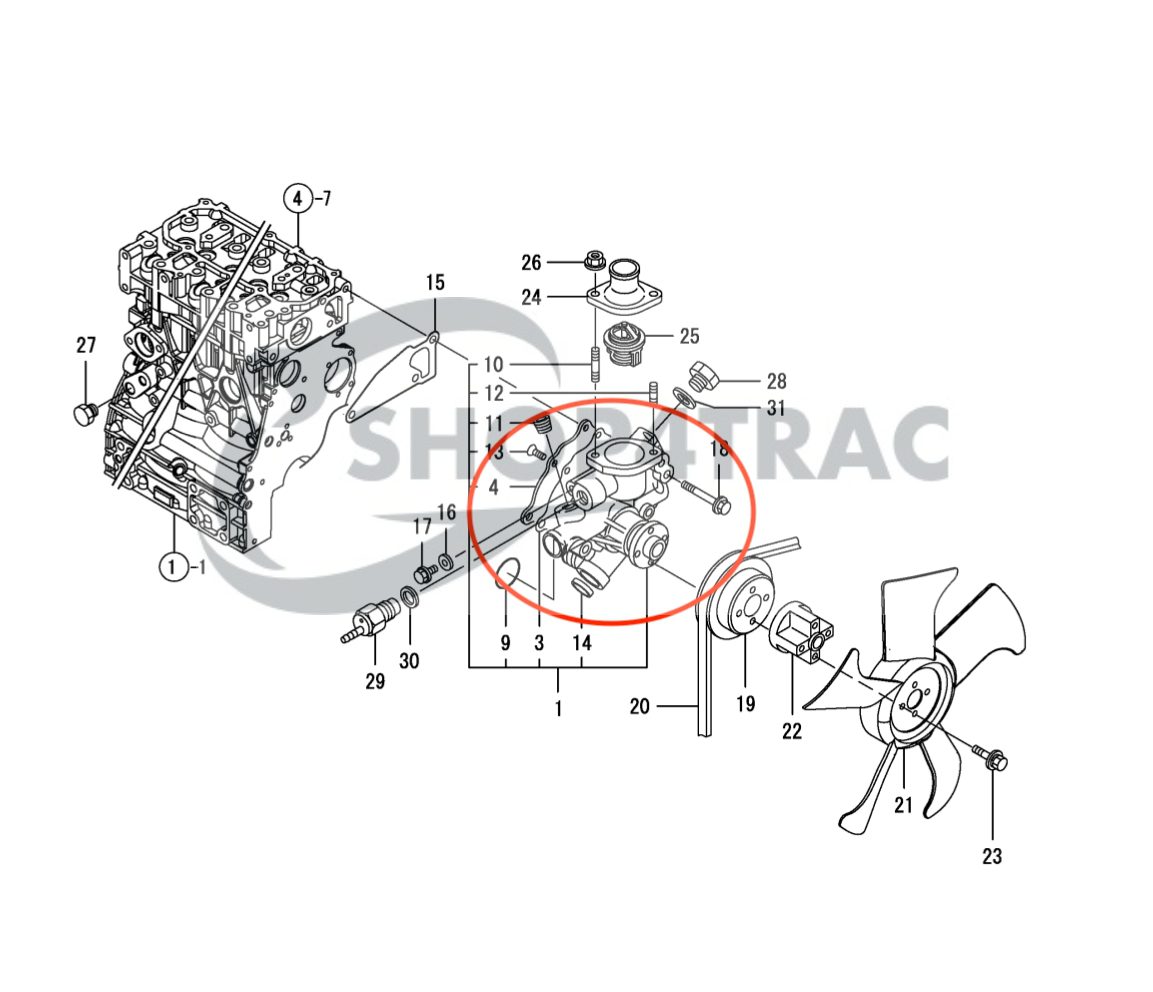 Water pump 3TNA86 | 3TNA72 | 3TNV72 | Shop4Trac Water pump 3TNA86 | 3TNA72 | 3TNV72 | Shop4Trac