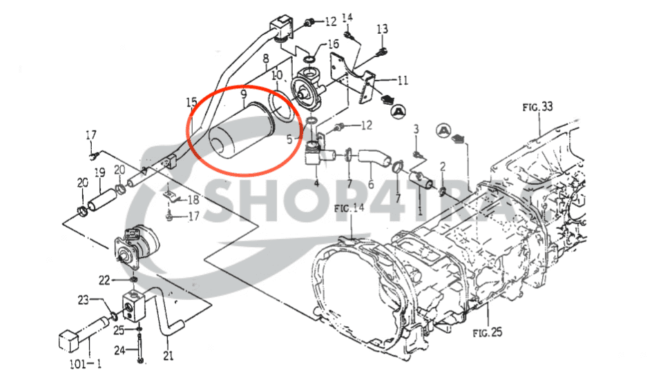 Hydraulic filter Iseki TH | TF | Shop4Trac Hydraulic filter Iseki TH | TF | Shop4Trac