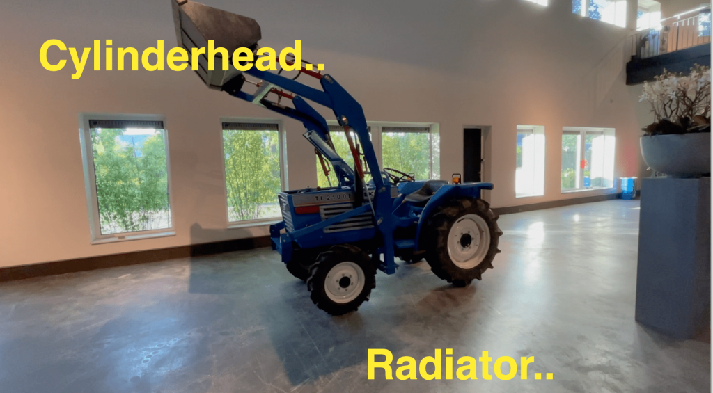 Iseki TL2100 met voorlader lekt koelvloeistof – Is het de radiator of de koppakking?