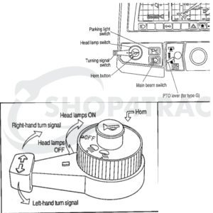 Lichtschakelaar algemeen mini tractor Iseki | Kubota | Bolens | Shop4Trac
