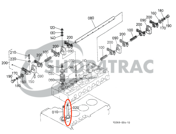 Auslassventil Kubota V2203, V2403 | D1403, D1703 | Shop4Trac