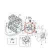 Water pump Yanmar 3TNA76 | 3TNV76 | 3TNV76-KW | 3D76 Komatsu | 3TNV76-XMR | Wacker Neuson | Incl. Thermostat