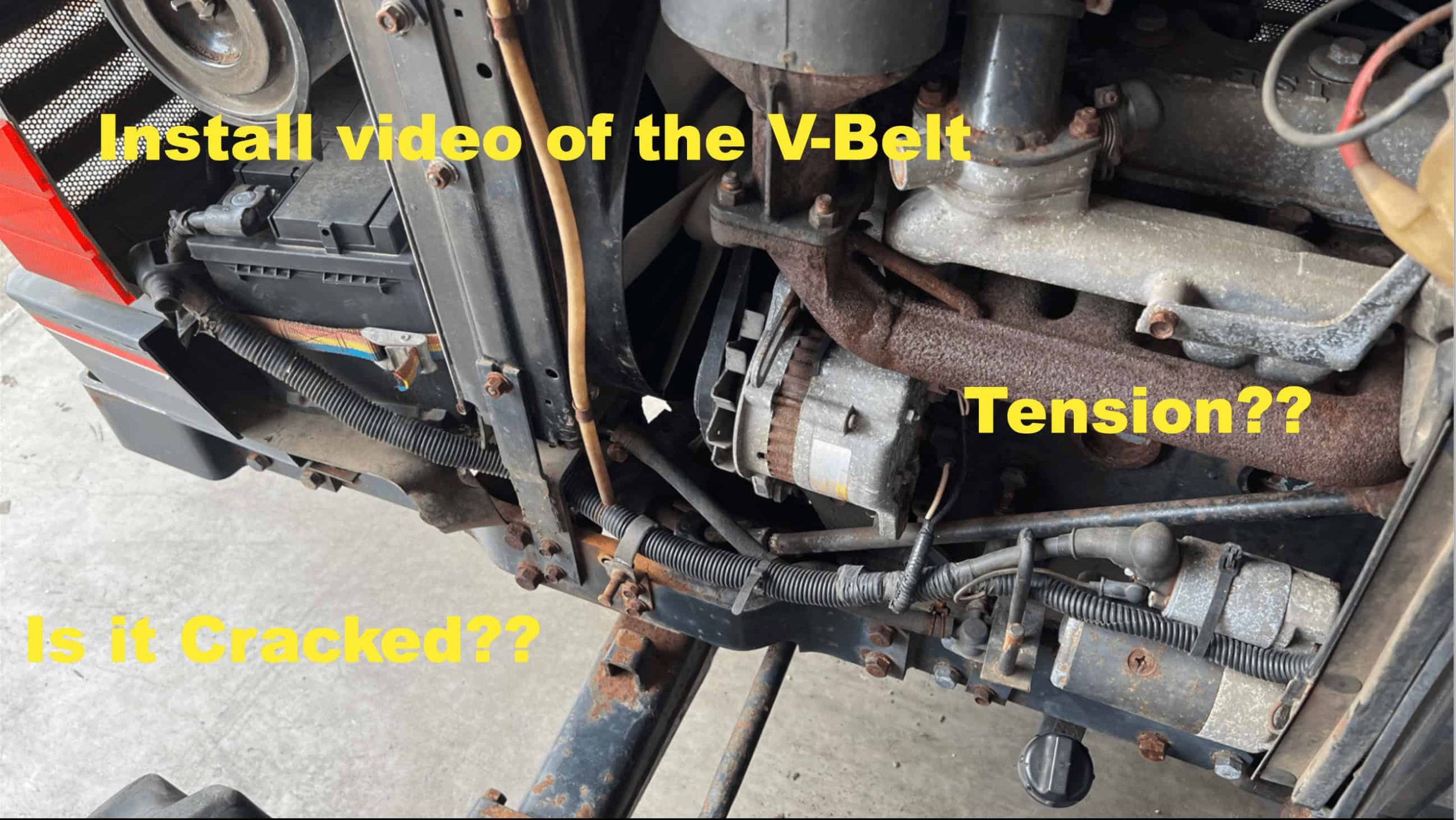 Keilriemen wechseln | Für jeden Iseki, Kubota, Yanmar, Hinomoto das gleiche Verfahren?