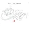 Intake manifold gasket Iseki | E3CE | E3CD | E3CF | E3CG