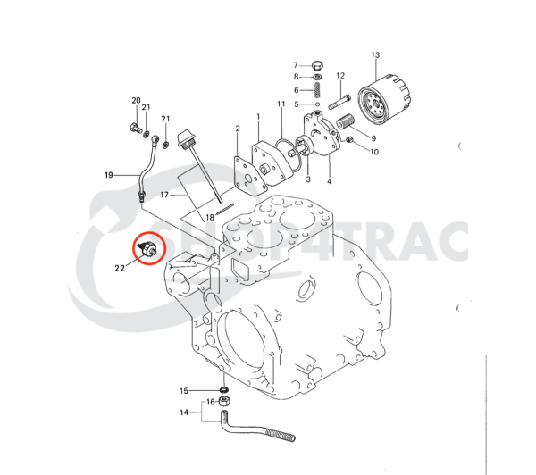 Oil pressure switch Kubota | Iseki | Mitsubishi | Yanmar | Hinomoto