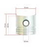 Zuiger Mitsubishi K3E | K4E | MT23D | Indirect