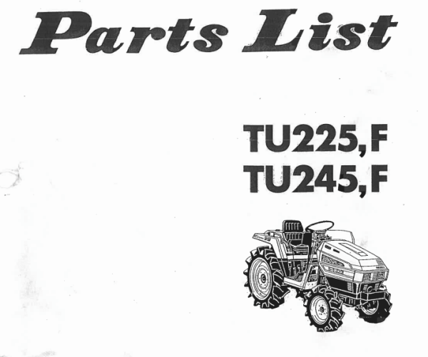 Handbuch Iseki Landhope TU225 - TU245F
