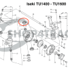 Paraolio dell'asse anteriore | Guarnizione dell'albero | Nocca Iseki TL1900 - TL2100 | TU1400 - TU1601 | TU1700 - TU2101 | Shop4Trac