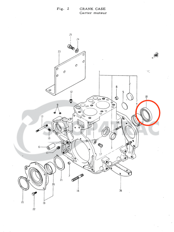 Wellendichtring-Satz Kurbelwelle vorne + hinten KE70 – KE75 | K2B – K2C