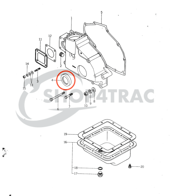 Wellendichtring-Satz Kurbelwelle vorne + hinten KE70 – KE75 | K2B – K2C