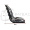 Algemene stoel | rails verstelling | comfort | zitmaaier