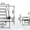 Tractor seat | forklift seat | adjustable backrest