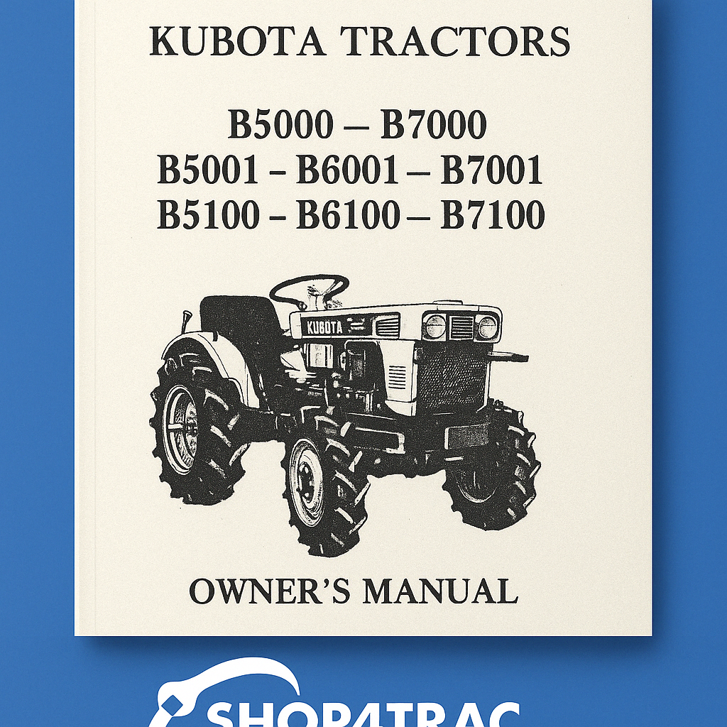 Handleiding Kubota B5000 - B7001 | B5100 - B7100 | Zen-noh ZB5000 - ZB7001