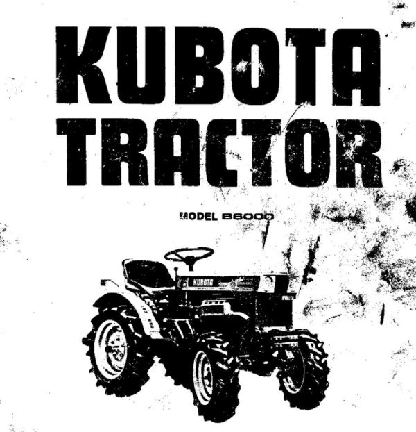 Handleiding Kubota B6000 | Zen-noh ZB6000