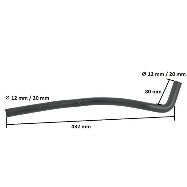 Radiateurslang Kubota B1600 | B1-14 | B1-17 | Shop4Trac