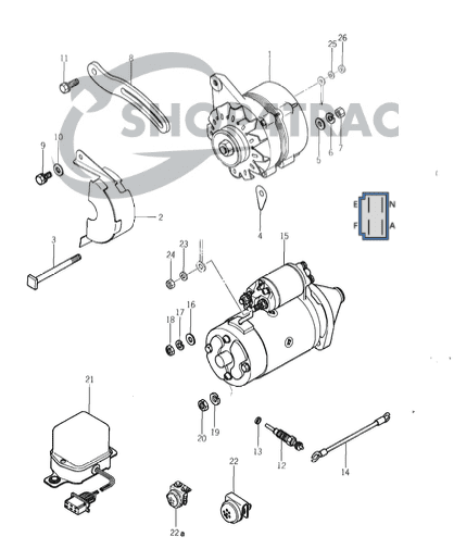 Prądnica Iseki Tx1000 | TX1300 | TX1500 | Sklep4Trac Prądnica Iseki Tx1000 | TX1300 | TX1500 | Sklep4Trac
