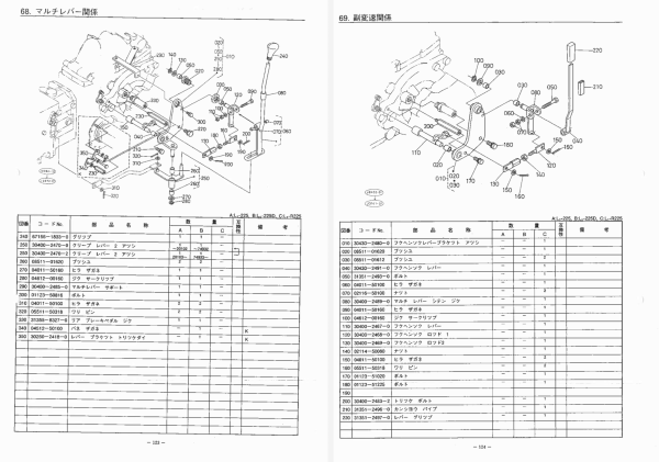 Handleiding Kubota L1-225 | ZL1-225 onderdelenlijst | Japans