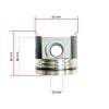 Piston Kubota V2003(DI) | D1503DI Direct injection | Bobcat | Schäffer