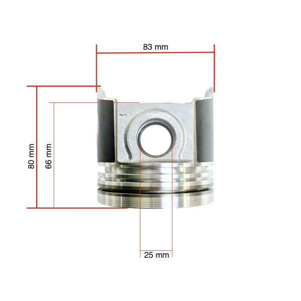 Piston Kubota V2003(DI) | D1503DI Direct injection | Bobcat | Schäffer