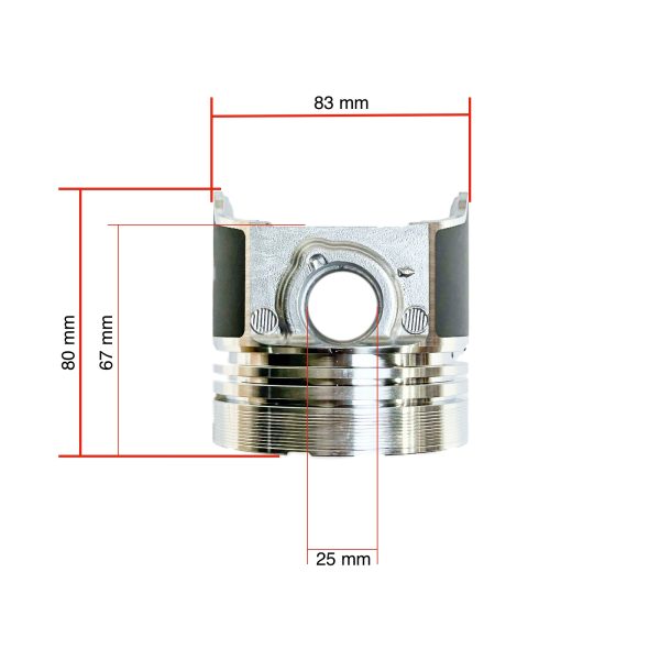 Piston Kubota V2003(IDI) | D1503IDI Indirect injection | Bobcat | Schäffer