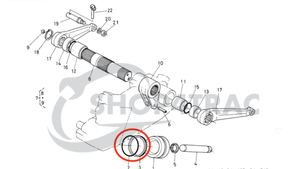 Lift cylinder O-ring and Back up ring | Kubota L | L1-18 | GT3 – GT5 | B2301 – B3350 | Kioti LK2554