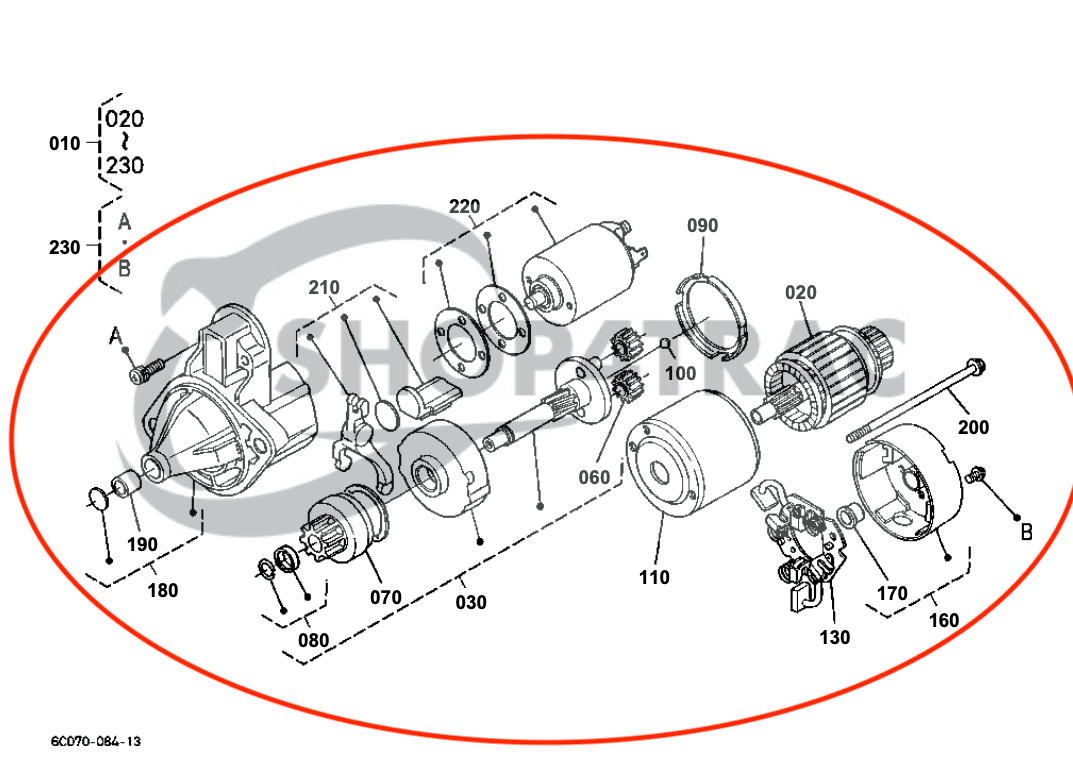 Anlasser Kubota B26 - B3350HSD | B7800 HSD | Shop4Trac Anlasser Kubota B26 - B3350HSD | B7800 HSD | Shop4Trac