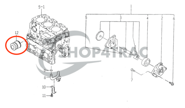 Filtersatz Iseki TK21 – TK33 | TK527 – TK529 – TK532 – TK533 – TK538