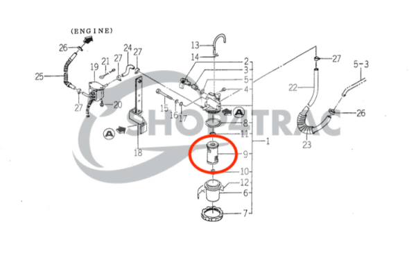 Filtersatz Iseki TK21 – TK33 | TK527 – TK529 – TK532 – TK533 – TK538