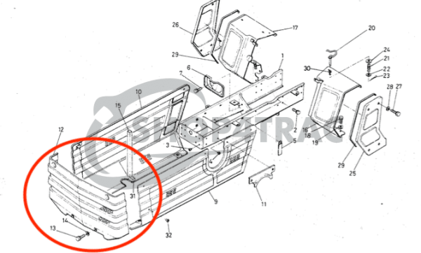Grill Kubota B1200 - B1502 | Zen-noh ZB1200 - ZB1702 | Sklep4Trac