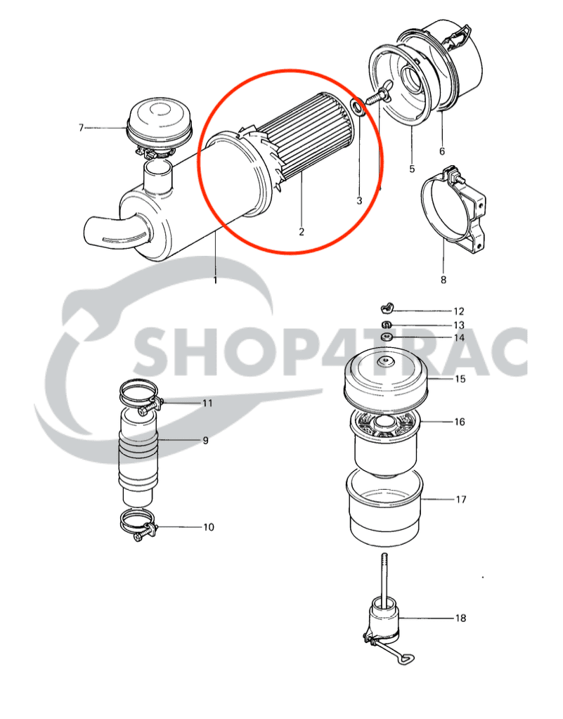 Zestaw filtrów Mitsubishi MT27 - MT33D | Shop4Trac Zestaw filtrów Mitsubishi MT27 - MT33D | Shop4Trac